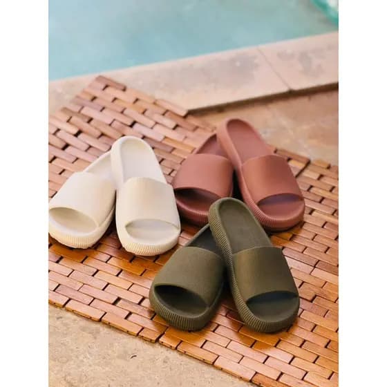 Chinelo Feminino Nuvem Confortável Sandália Rasteira Chinelo
