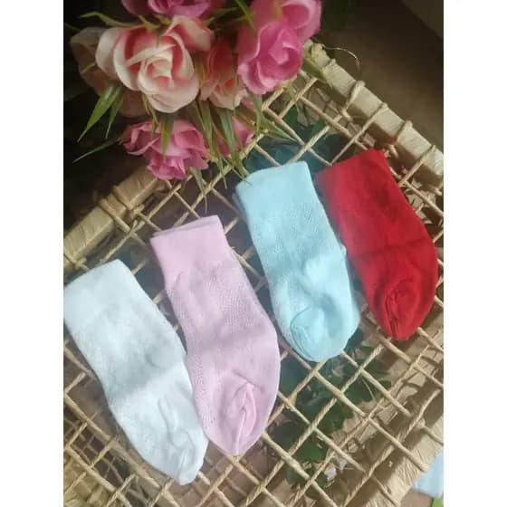 kit meias recém nascido 3 pares
