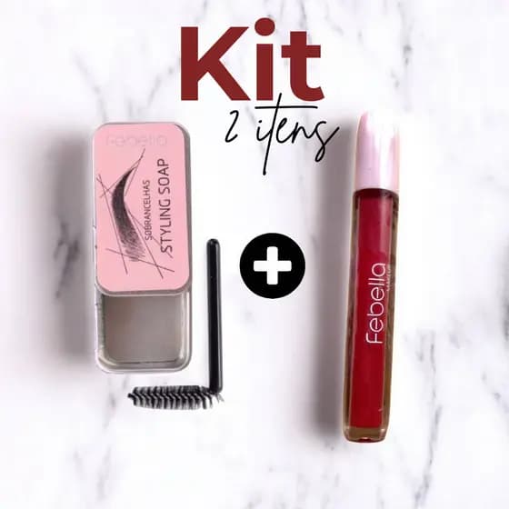 Kit Lábios & Sobrancelhas Impecáveis - Gel Styling Soap para Sobrancelhas + Batom Líquido Matte Perfect Me
