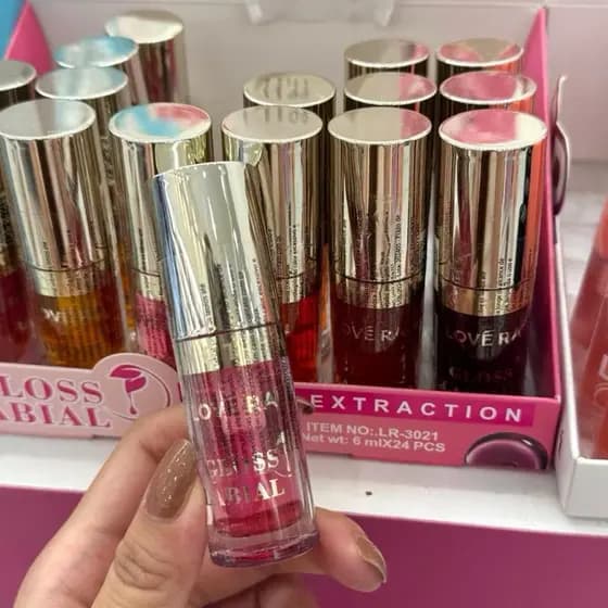 Óleo Labial Hidratante Lové Rain Anti-seco Rachaduras Cor Esmalte Labial Brilho Natural Hidratação Profunda Maquiagem