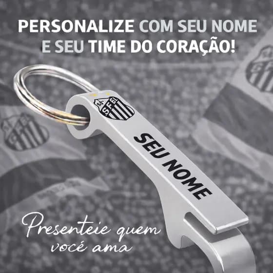 CHAVEIRO ABRIDOR DO TIMES VARIADOS PERSONALIZE COM SEU NOME