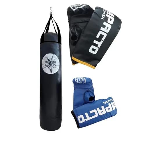 Saco De Pancada 90cm + Luva Bate Saco + Luva Infantil