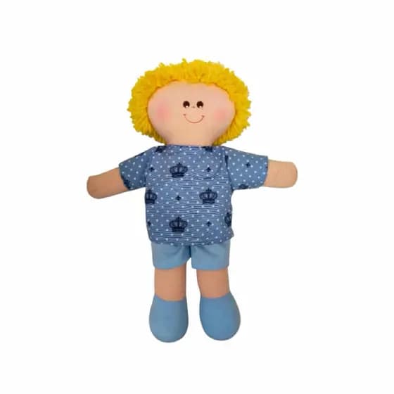 Boneco De Pano Loiro 30cm Oferta Direto Da Fábrica