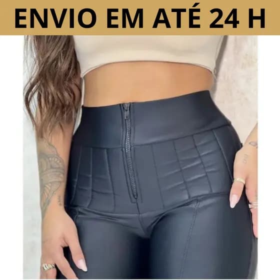 Calça Lipor Suplex Super Power Lipo Modeladora Chapa Barriga Envio Imediato (W06)