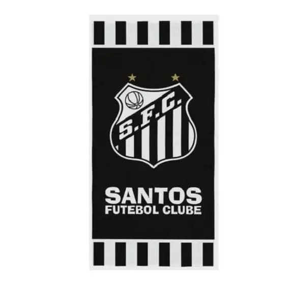 Toalha de Banho de Clubes (Santos) Oficial Aveludada Oferta