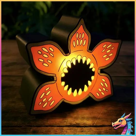 Luminária Demogorgon Stranger Things Decorativa Colecionavel Geek