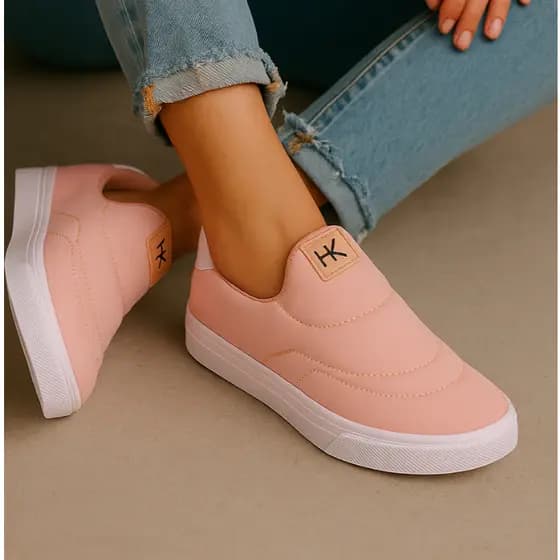 Tênis Escolar Infantil Sem Cadarço Slip On Confortável Menino Menina