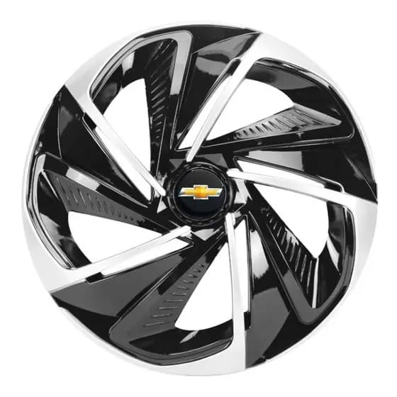 Calota Esportiva Nitro Aro 13 Black Silver Gm Corsa Celta Prisma Agile - Unidade