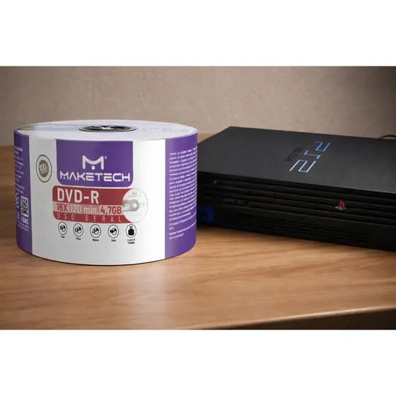 50 Dvd-r Maketech Logo 4.7gb 120 Minutos 16x