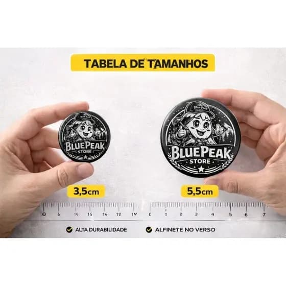 Kit 10 Botton Personalizado 25/32/58mm – Envie Sua Arte | Brindes, Festas,Casamentos e Empresas,Presentes