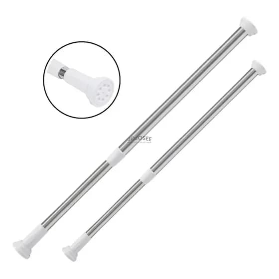 Porta Cortina Multiuso Box Varão Bastão Para Banheiro de Extensível Universal Ajustável 1,4m A 2,60m