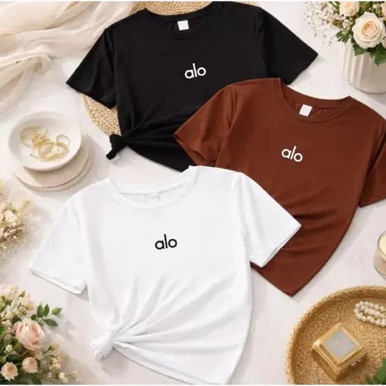 Kit 3 Camisetas Blusa Feminina Yoga Academia Fitness Treino Casual Esportiva Tendencia Camisa Premium