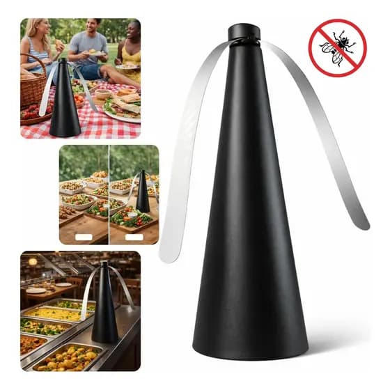 Ventilador Repelente Portátil Afasta Mosca Insetos 26cm