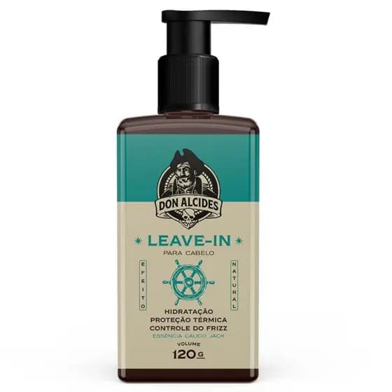Leave-In Don Alcides Calico Jack 120g Protetor Térmico e Solar Masculino