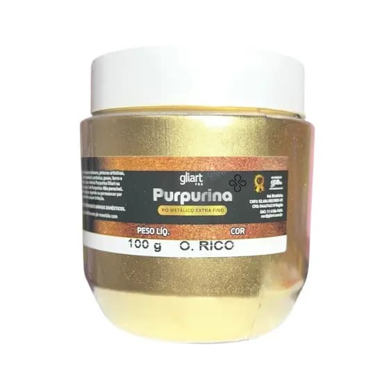 Purpurina Metálica Gliart (Glitter) - 100g