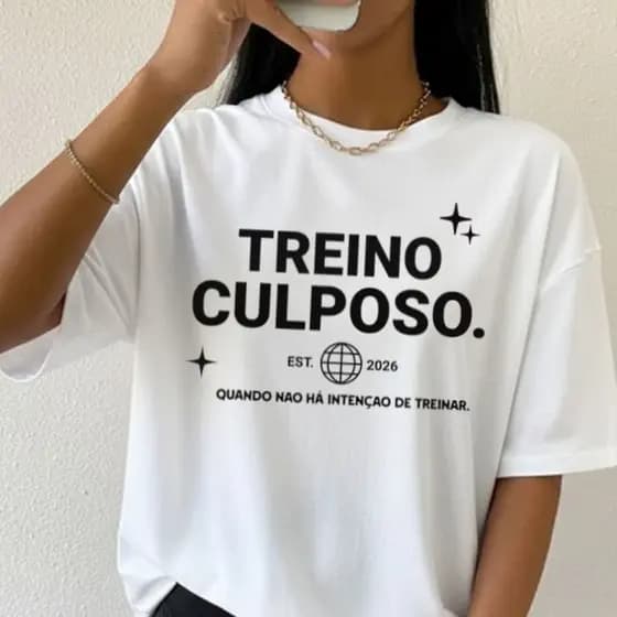 Camiseta feminina Camisa Tshirt Treino Culposo Academia Musculação Fitness blusinha caminhada