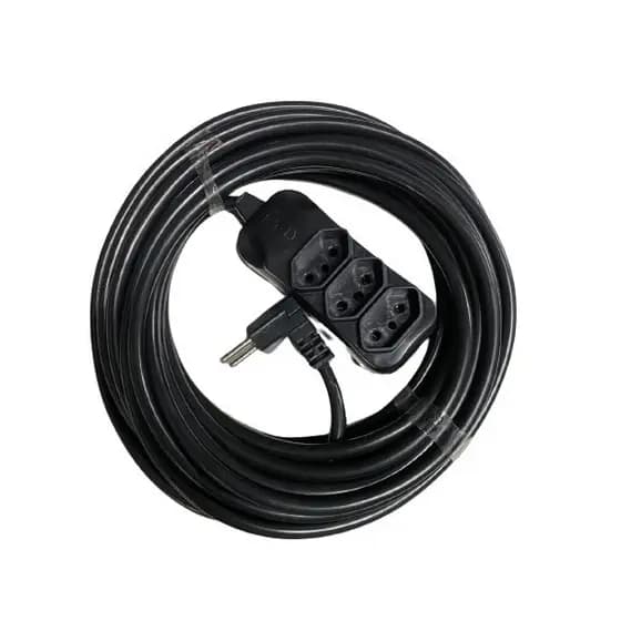 Extensão Elétrica 20 Metros Com Cabo PP 2x2,5mm Plug 10a