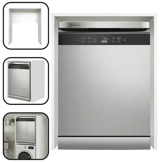 Nicho Para Lava Louças Electrolux 14 Serviços MDF 91x69x64cm