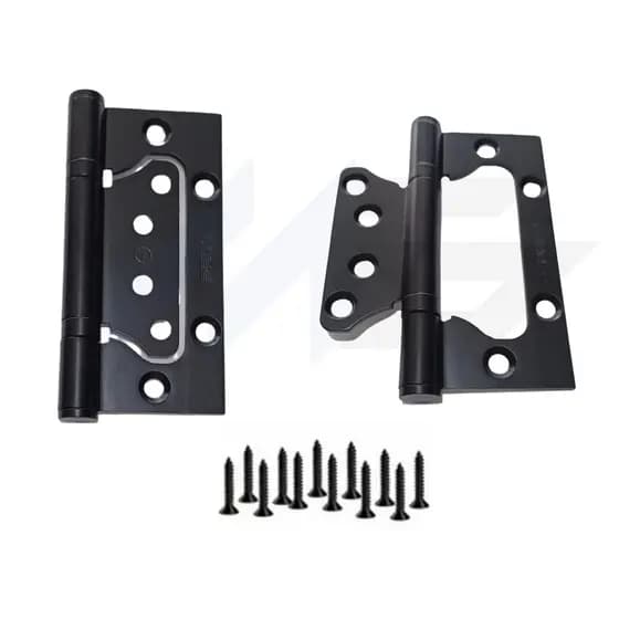 1un Dobradiça Pado Porta Sobrepor Preta C/ Rolamento 4x3