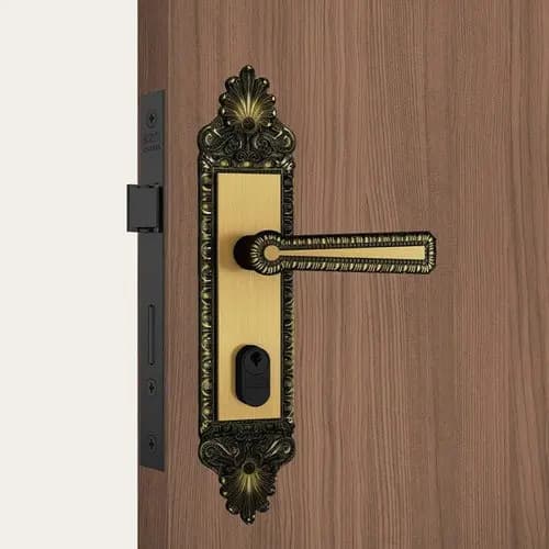 Fechadura Stam Porta Externa Saída Colonial 803/03 Máquina 40mm Antique Porta Madeira e Aluminio