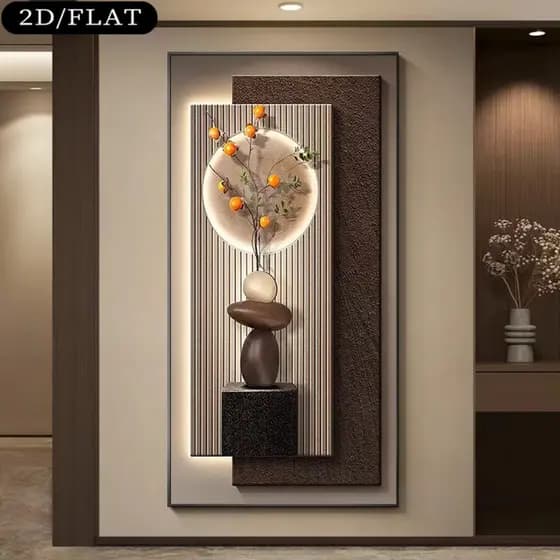 Quadro Decorativo 110x80cm calma composição destaque paz Decore Sala,Quarto,Copa,consultório,escritório,hall
