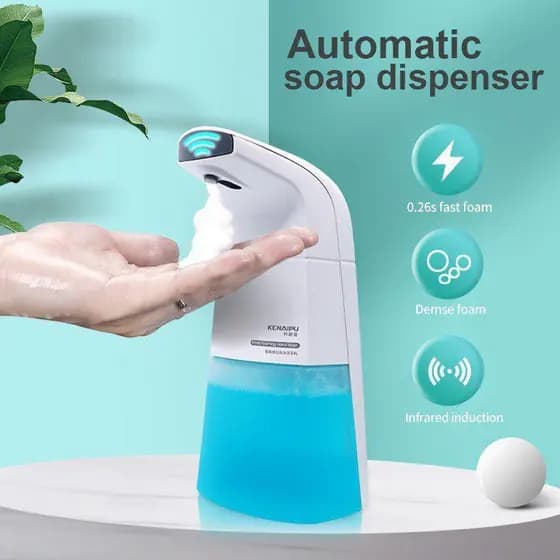 Dispensador de sabão Álcool Líquido Espuma Sensor Automático