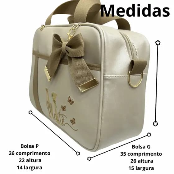 Bolsa g maternidade personalizada.