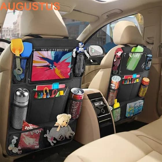 AUGUSTUS Organizadores De Assento Traseiro , Suporte Multifuncional Para Telefone Tablet , Organizador De Carro Banco Co
