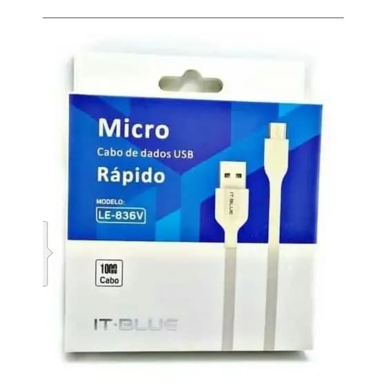 Cabo Usb V8 1m Le-836v - It-blue