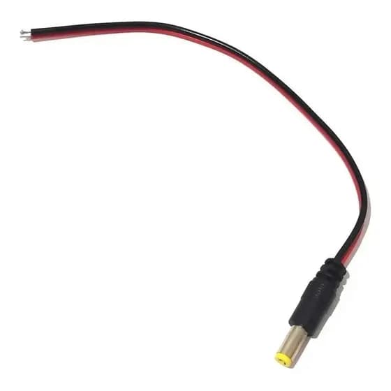 kit100 Cabos Rabicho Plug P4 Macho P/ Cftv Fita Led