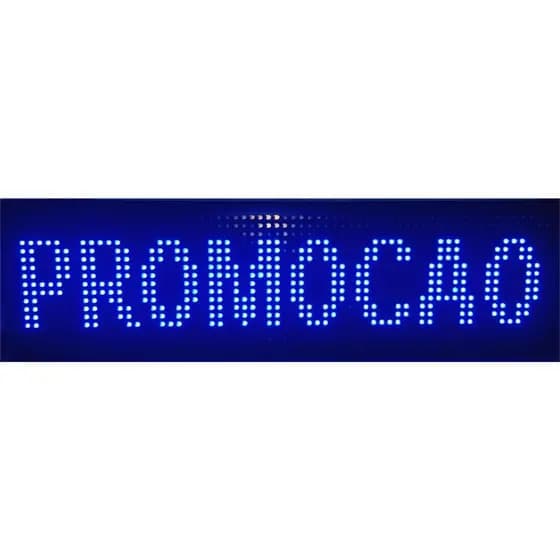 Letreiro Painel Led Interno Bivolt 70x20cm Wifi +USB azul