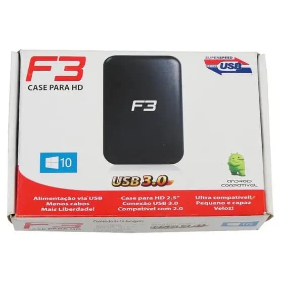 Case Externa Para Hd Sata 2.5 Usb 3.0 Gaveta Hd De Notebook