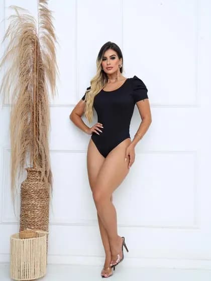 KIT 6 Body Feminino Manga Princesa Manga Curta Veste do 36 ao 42 Moda Blogueira Premium