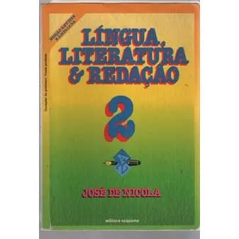 Língua, Literatura E Redação Vol 2 Redação José De Nicola