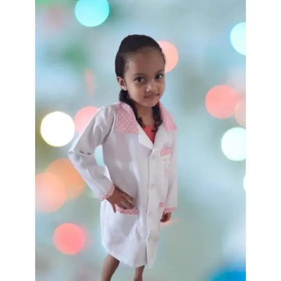 Jaleco Infantil Personalizado com nome e tema