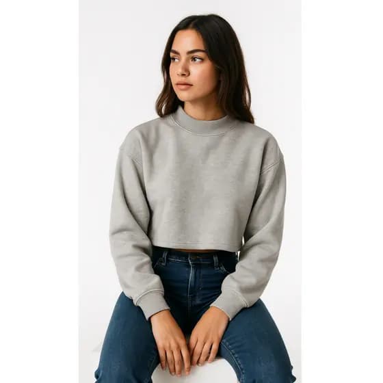 cropeed modinha moletom MODA OUTONO FEMININA