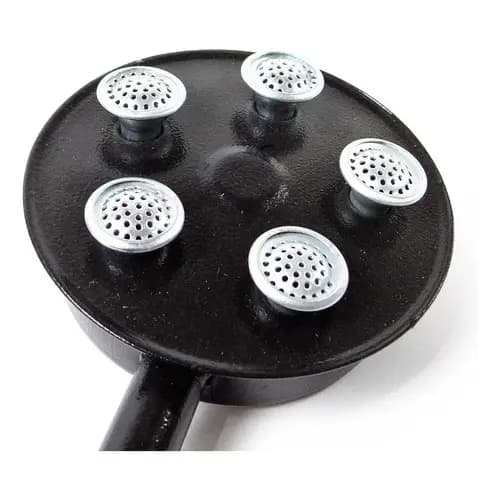 Queimador Regulável Curto Com 5 Caulins Para Fogão Fogareiro Industrial Alta Pressão