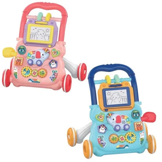 Andador Didático Bebê Musical Empurrador Quadro Magico Infantil Baby
