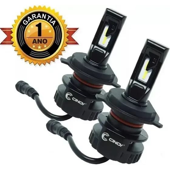 Kit Lampadas Led Plus Cinoy H1 H3 H7 H4 HB4 HB3 H11 H8 H9 H15 H27 Com Canceller Não Acusa Erro - Garantia Foco Qualidade