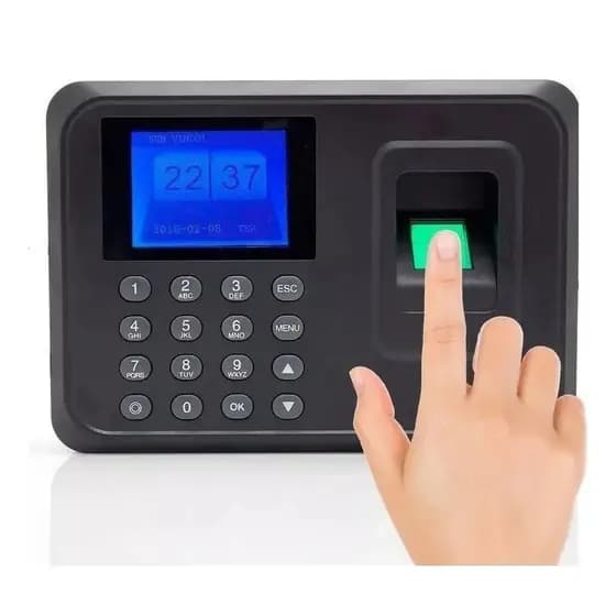 Relógio De Ponto Biométrico Impressão Digital Eletrônico Controle De Funcionários
