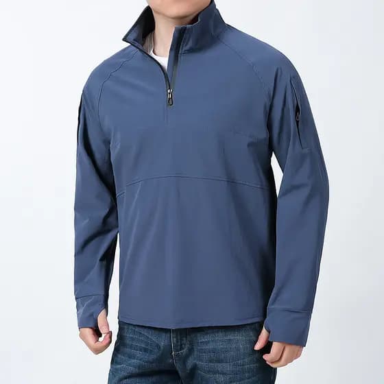 Camiseta Masculina De Manga Comprida Para Treinamento De Camuflagem Ao Ar Livre , Secagem Rápida , Resistente Desgaste ,