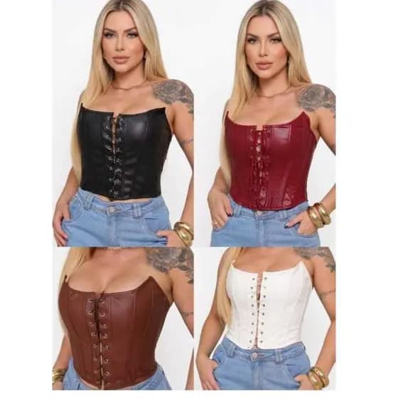 Cropped Corselet feminino