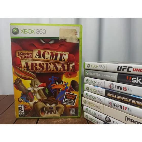 Jogo Looney Tunes Acme Arsenal Original Xbox 360 - M Física