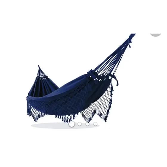 REDE DESCANSO CASAL AZUL MESCLADO COM PRETO TOP