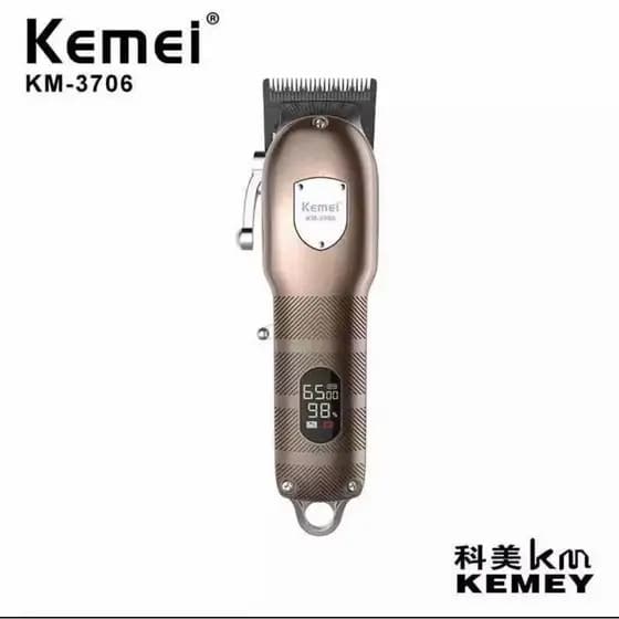 Maquina De Corte Super Potente Taper 10w Kemei-3706 Bivolt