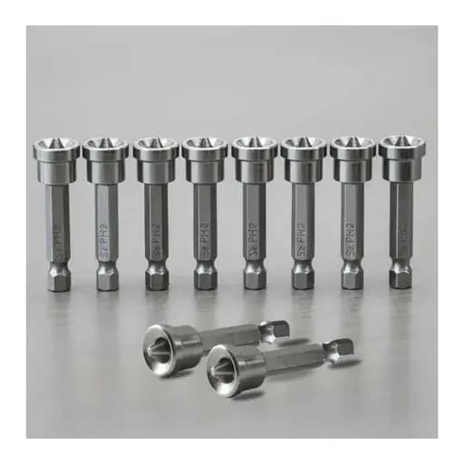 Kit 10 Bits PH2 com Limitador p/ Drywall Lotus - 50mm Aço S2