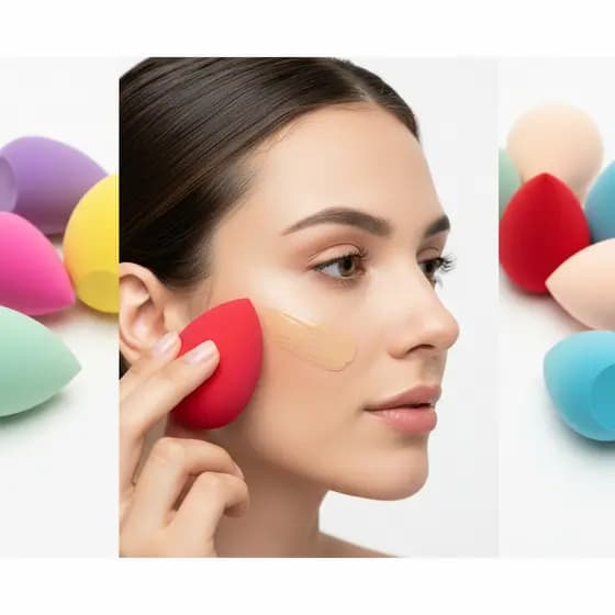 Esponja De Maquiagem Kit 3/6/9 Peças Profissional Para Base Corretivo Creme Beleza .