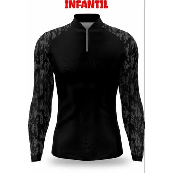 CAMISA CAMISETA BLUSA DE PESCA COM PROTEÇÃO UV50+ INFANTIL
