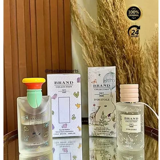 Brand Collection Infantil Lançamento Perfume 420, 234 - 25ML - Cheirinho fresco leve Colônia