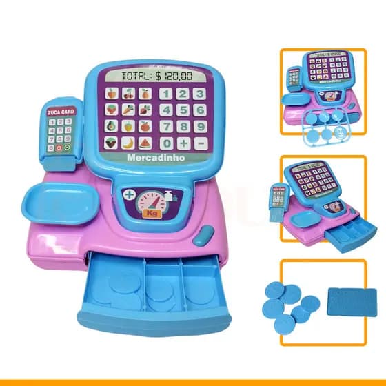 Caixa Registradora Infantil Brinquedo Menina